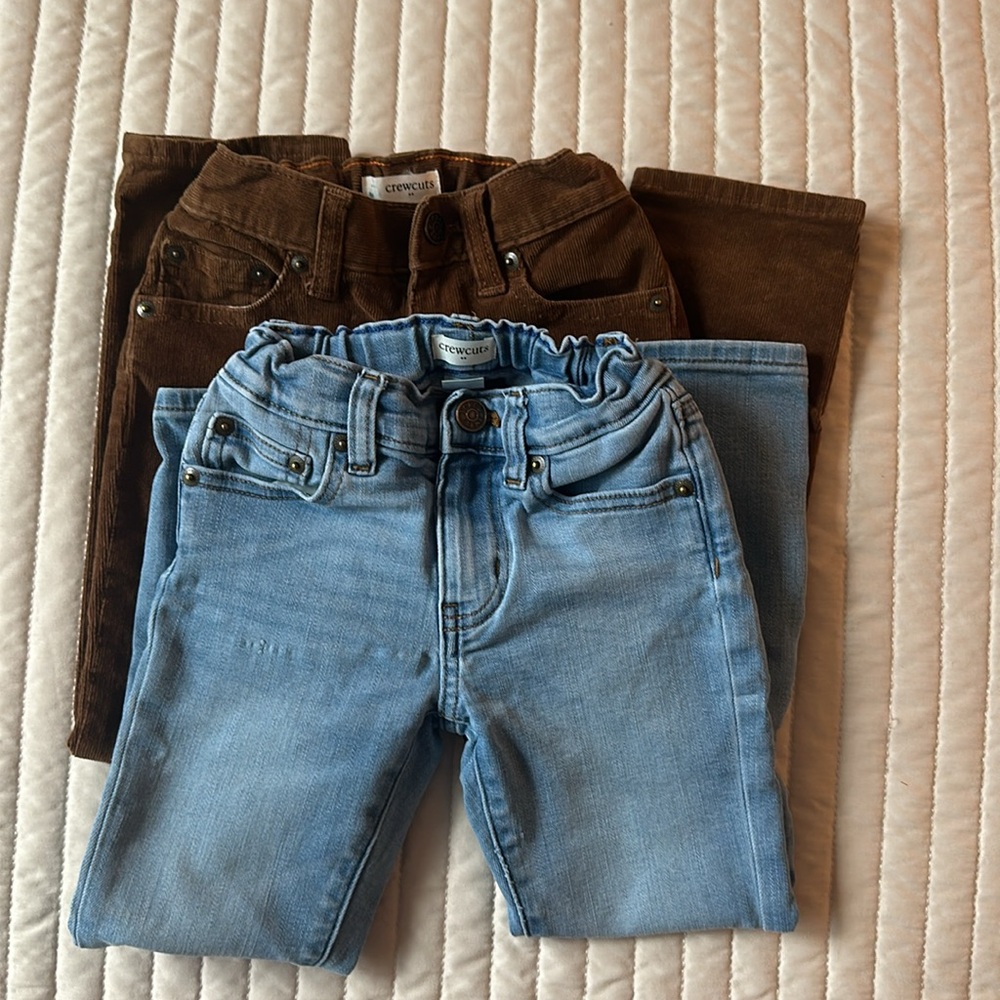 CrewCuts Boys Jeans Lot – Denim & Corduroy – Size 5